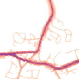 Daytime road noise heatmap for TN15 8BS
