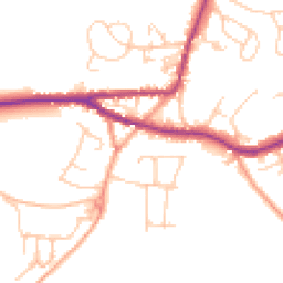 Daytime road noise heatmap for TN15 8BY