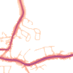 Daytime road noise heatmap for TN15 8DY