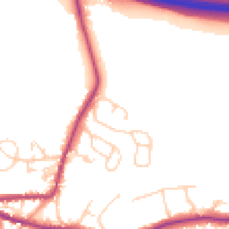 Daytime road noise heatmap for TN15 8EL