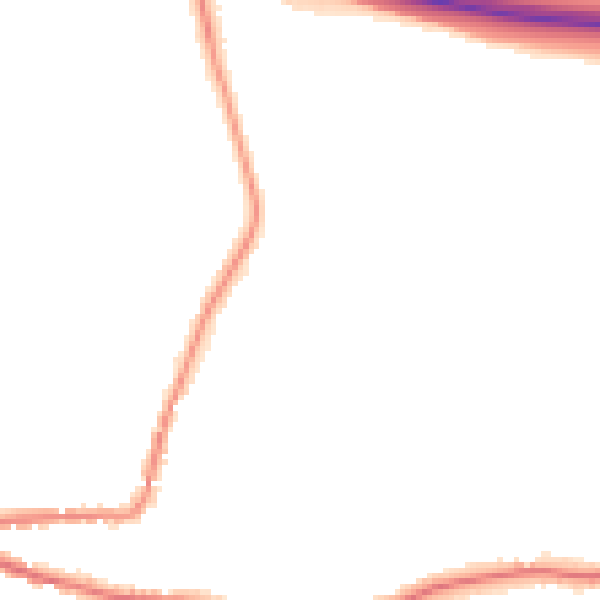 Night-time road noise heatmap for TN15 8EL