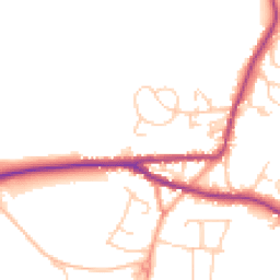 Daytime road noise heatmap for TN15 8EN