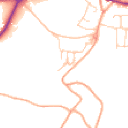 Daytime road noise heatmap for TN15 8FP