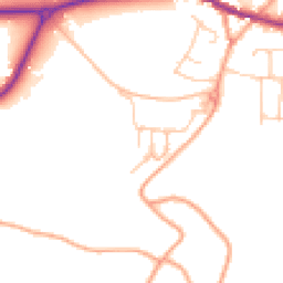 Daytime road noise heatmap for TN15 8FS
