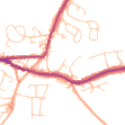 Daytime road noise heatmap for TN15 8HB