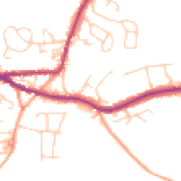 Daytime road noise heatmap for TN15 8HD