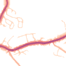 Daytime road noise heatmap for TN15 8HJ
