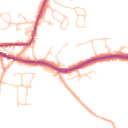 Daytime road noise heatmap for TN15 8HY