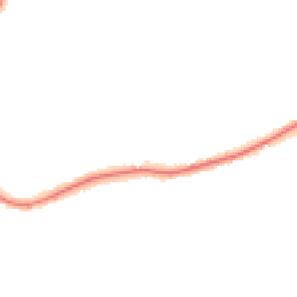 Night-time road noise heatmap for TN15 8JB