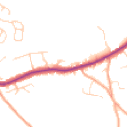 Daytime road noise heatmap for TN15 8JQ