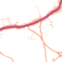 Daytime road noise heatmap for TN15 8LJ