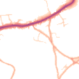 Daytime road noise heatmap for TN15 8LL