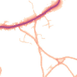 Daytime road noise heatmap for TN15 8NF