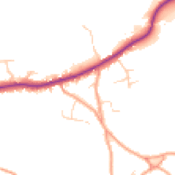 Daytime road noise heatmap for TN15 8NS
