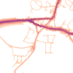 Daytime road noise heatmap for TN15 8RH