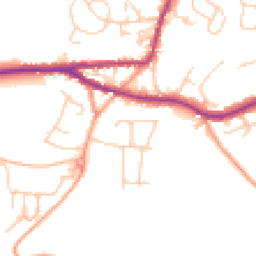 Daytime road noise heatmap for TN15 8SA