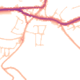 Daytime road noise heatmap for TN15 8SE