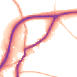 Daytime road noise heatmap for TN15 9AW