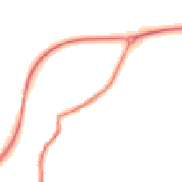 Night-time road noise heatmap for TN15 9AW
