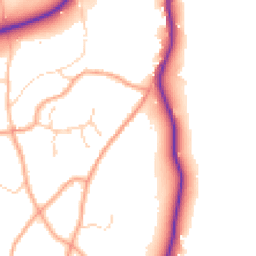Daytime road noise heatmap for TN15 9BD