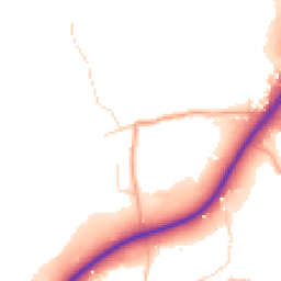 Daytime road noise heatmap for TN15 9DJ