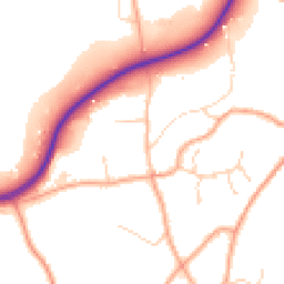 Daytime road noise heatmap for TN15 9DY