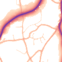 Daytime road noise heatmap for TN15 9EH