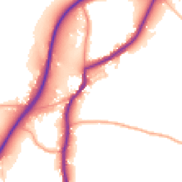 Daytime road noise heatmap for TN15 9HE