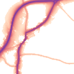Daytime road noise heatmap for TN15 9HN