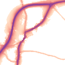 Daytime road noise heatmap for TN15 9HP