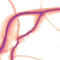 Daytime road noise heatmap for TN15 9HS