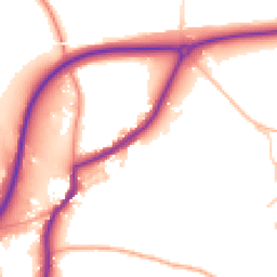 Daytime road noise heatmap for TN15 9HY