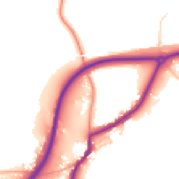 Daytime road noise heatmap for TN15 9JE
