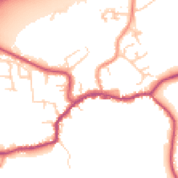 Daytime road noise heatmap for TN16 1AB