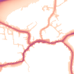 Daytime road noise heatmap for TN16 1AD