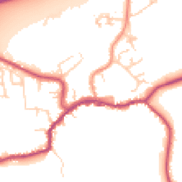 Daytime road noise heatmap for TN16 1AE