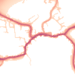 Daytime road noise heatmap for TN16 1AJ
