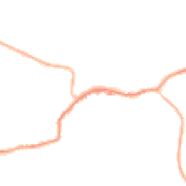 Night-time road noise heatmap for TN16 1AL