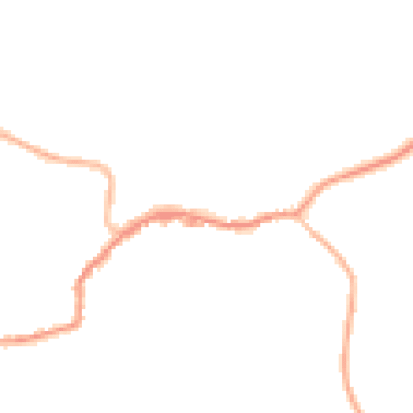 Night-time road noise heatmap for TN16 1AS