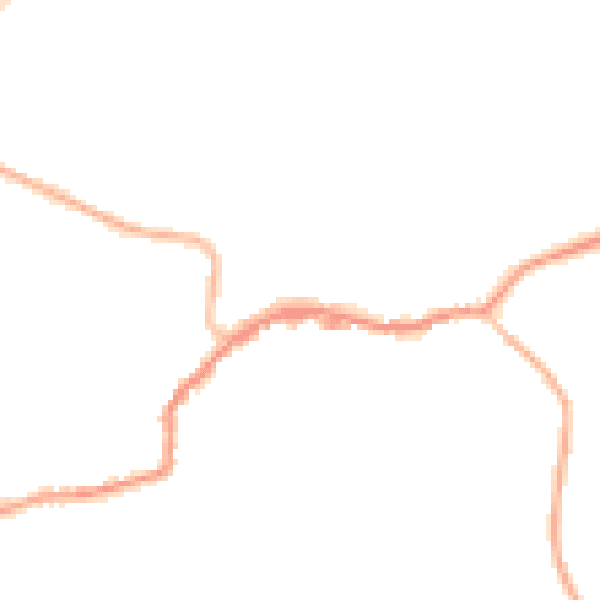 Night-time road noise heatmap for TN16 1AW