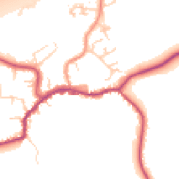 Daytime road noise heatmap for TN16 1AX