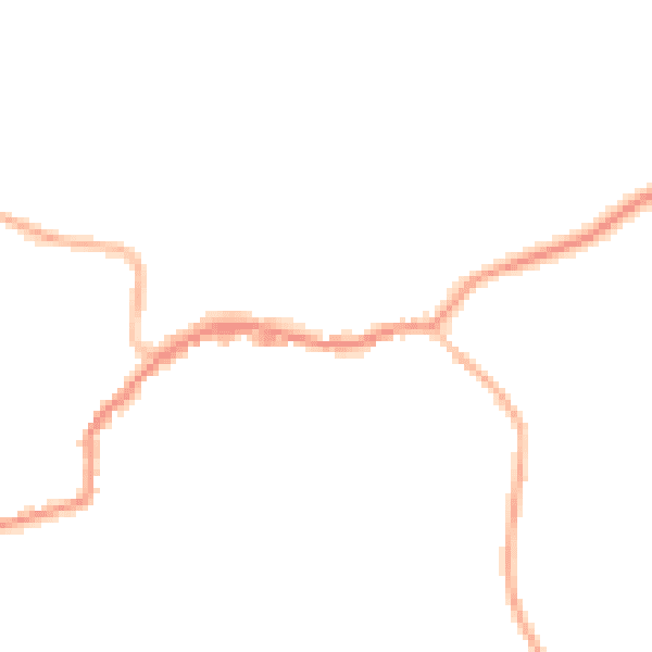 Night-time road noise heatmap for TN16 1AX