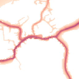 Daytime road noise heatmap for TN16 1AY