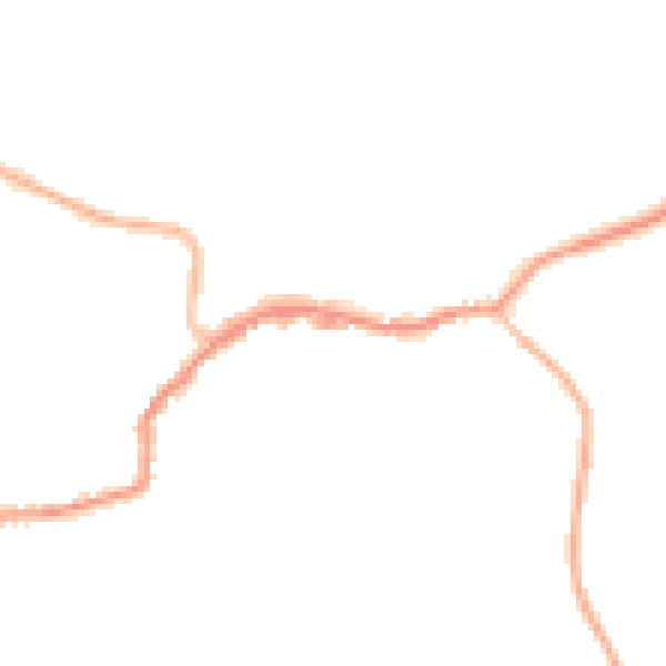 Night-time road noise heatmap for TN16 1AZ