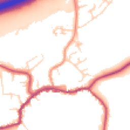 Daytime road noise heatmap for TN16 1BE
