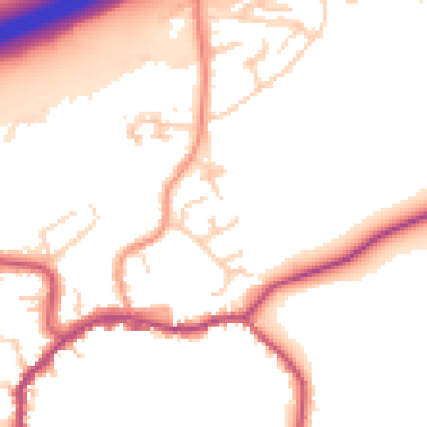 Daytime road noise heatmap for TN16 1BP