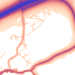 Daytime road noise heatmap for TN16 1DA