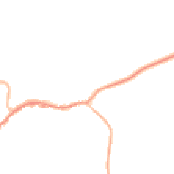 Night-time road noise heatmap for TN16 1DD