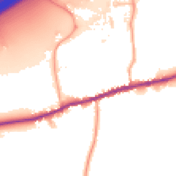 Daytime road noise heatmap for TN16 1DG