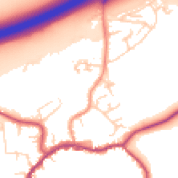 Daytime road noise heatmap for TN16 1DN